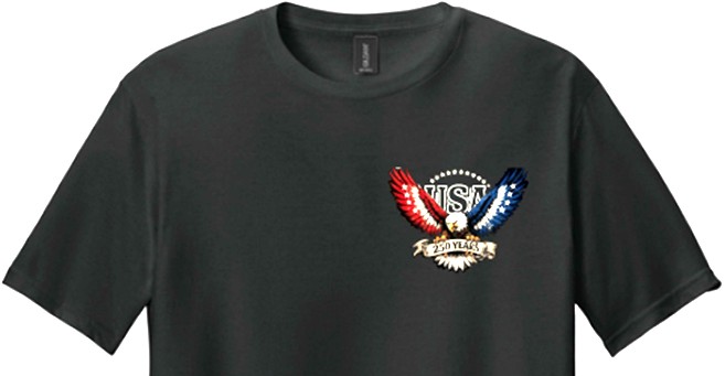 250-Year USA Commemorative T-Shirt (Front) - City of Franklin, Wisconsin